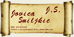 Jovica Smiljkić vizit kartica